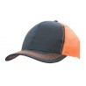 Trucker cap - mod. 3819:Navy, Polyester, Orange